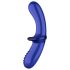 Satisfyer Double Crystal - zweiendiger Glasdildo (blau)