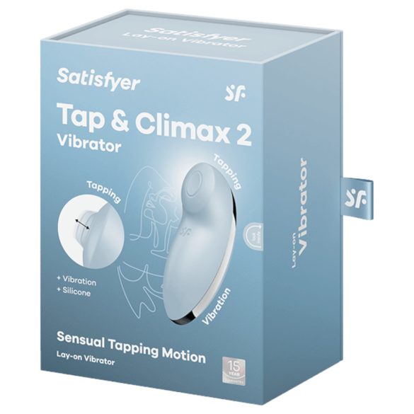 Satisfyer Tap & Climax 2 - 2in1 Klitoris- & Vibrationsstimulator (blau)