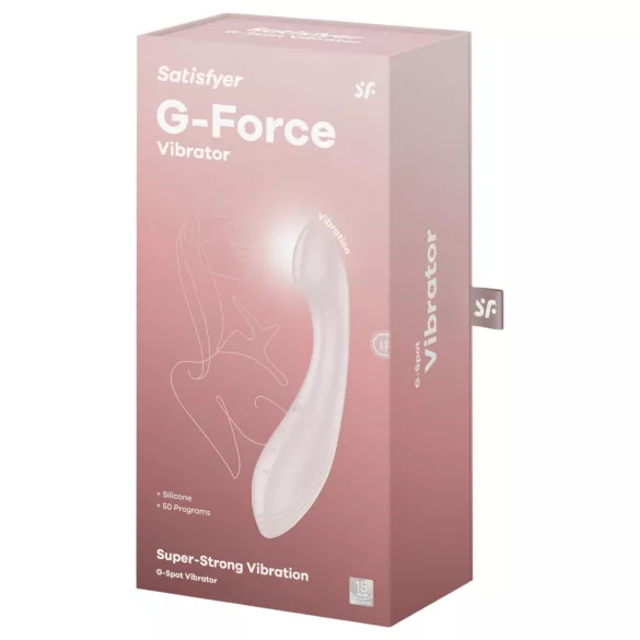 Satisfyer G-Force - wiederaufladbarer, wasserdichter G-Punkt Vibrator (Beige)