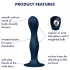 Satisfyer Double Ball-R - Gewichts-Dildo (Blau)