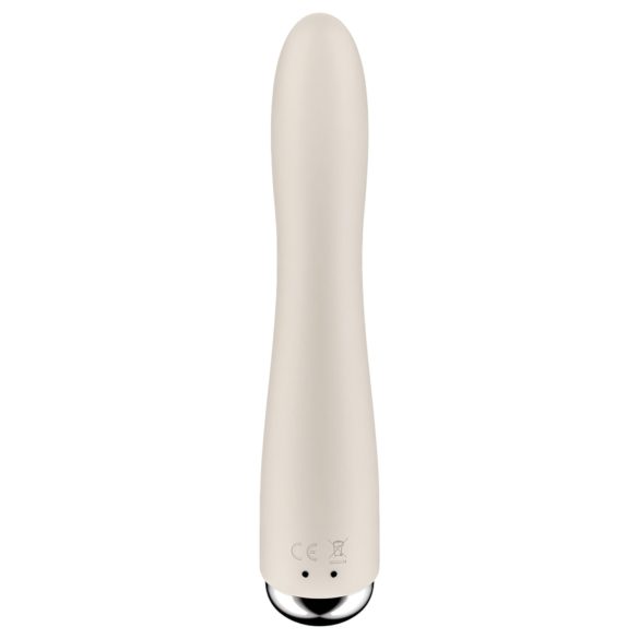 Satisfyer Spinning Vibe 1 - G-Punkt Vibrator mit rotierendem Kopf (Beige)