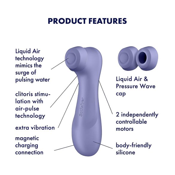Satisfyer Pro 2 Gen3 - Wiederaufladbarer Luftimpuls-Klitorisstimulator (Lila)