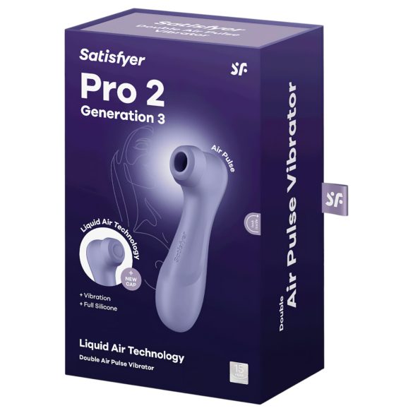 Satisfyer Pro 2 Gen3 - Wiederaufladbarer Luftimpuls-Klitorisstimulator (Lila)