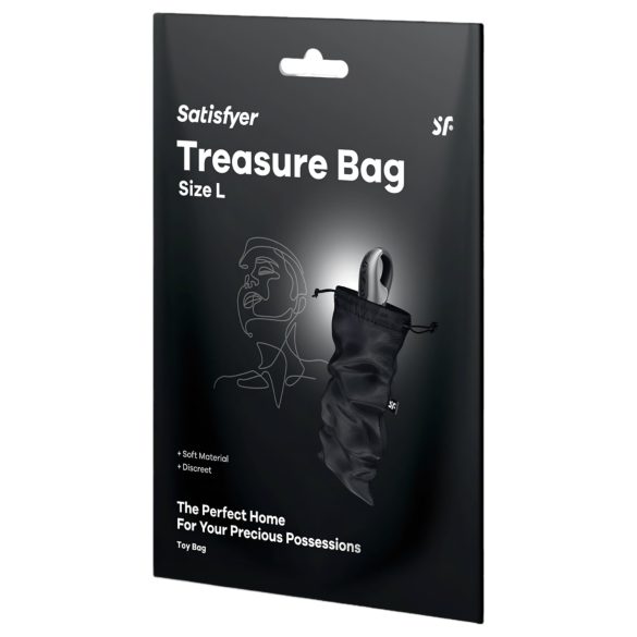 Satisfyer Treasure Bag L - Aufbewahrungstasche - mittelgroß (schwarz)