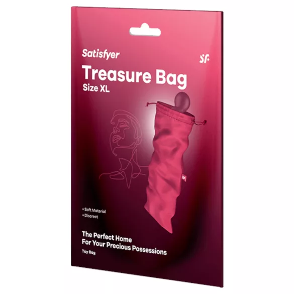 Satisfyer Treasure Bag XL - diskrete Aufbewahrungstasche für Sexspielzeug (pink)