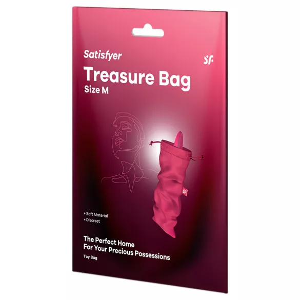Satisfyer Treasure Bag M - diskrete Aufbewahrungstasche für Sexspielzeug (pink)