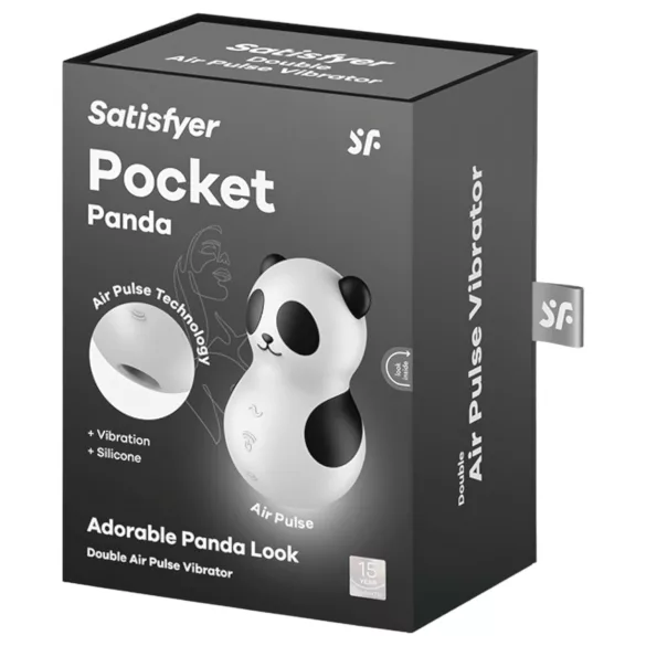 Satisfyer Pocket Panda - Luftwellen-Klitorisstimulator (schwarz)