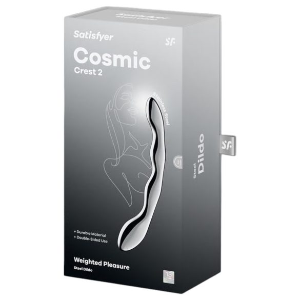 Satisfyer Cosmic Crest 2 - Wellenstahl-Dildo (Silber)