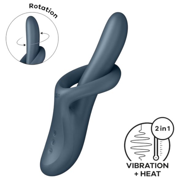 Satisfyer Heat Flex 4 - Erwärmender Klitoris-Arm-Vibrator (grau)