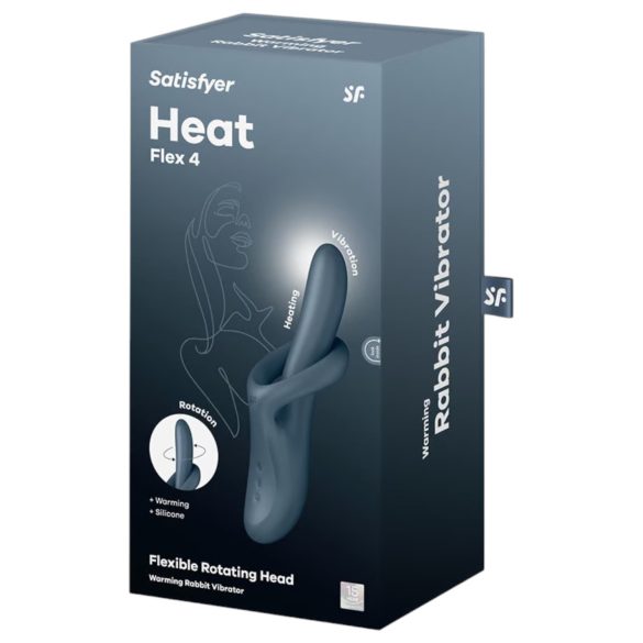 Satisfyer Heat Flex 4 - Erwärmender Klitoris-Arm-Vibrator (grau)