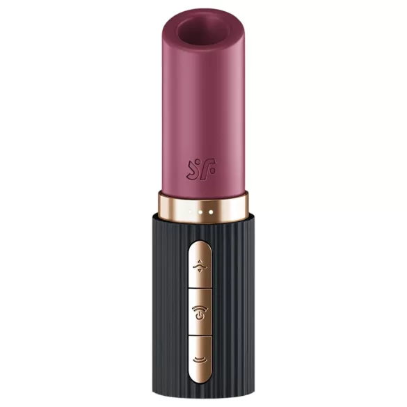 Satisfyer Deep Kiss - Luftdruck-Lippenstiftvibrator (schwarz)