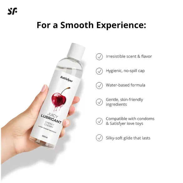 Satisfyer - Aromatisiertes Gleitgel - Kirsche (300ml)