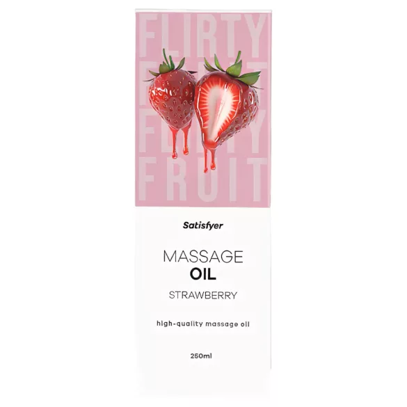 Satisfyer - Aromatisiertes Massageöl - Erdbeere (250ml)