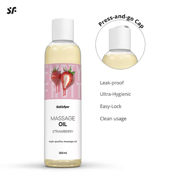 Satisfyer - Massageöl mit Geschmack - Erdbeere (250 ml)