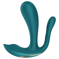 Satisfyer Top Secret+ - Tragbarer 3-armiger Vibrator (grün)