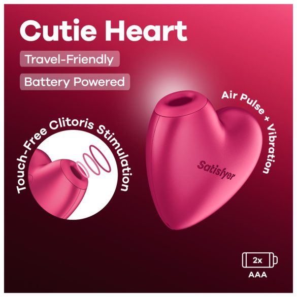 Satisfyer Cutie Heart - Luftwellen-Klitorisstimulator (Pink)