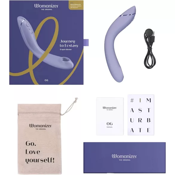 Womanizer OG - Akku-Luftwellen 2-in-1 G-Punkt Vibrator (Lila)