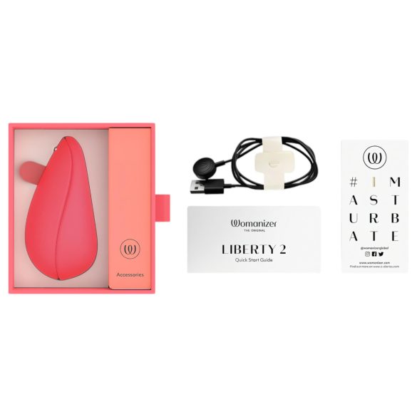 Womanizer Liberty 2 - Aufladbarer Luftimpuls-Klitorisstimulator (Pink)