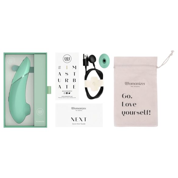 Womanizer Next - wiederaufladbarer, druckwellenbasierter Klitorisstimulator (Salbei)