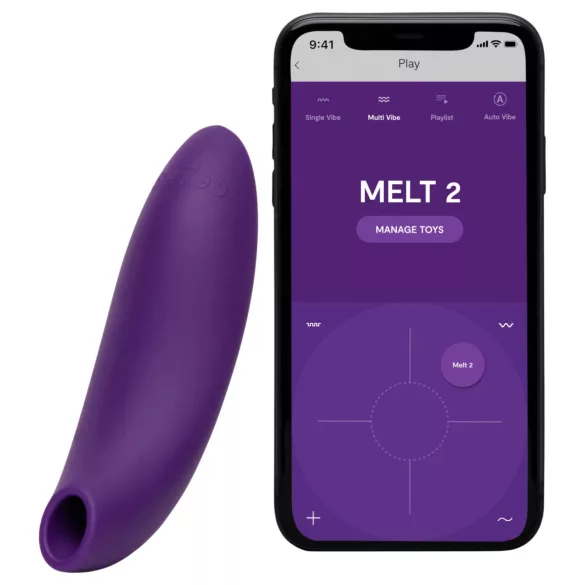 We-Vibe Melt 2 - App-gesteuerter Luftdruck-Klitorisstimulator (lila)