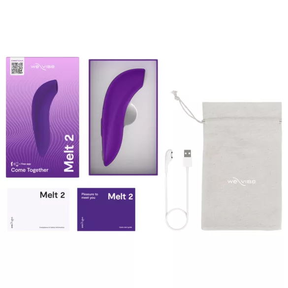 We-Vibe Melt 2 - App-gesteuerter Luftdruck-Klitorisstimulator (lila)