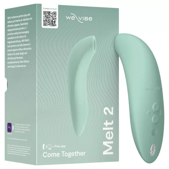 We-Vibe Melt 2 - App-gesteuerter Druckwellen-Klitorisstimulator (türkis)