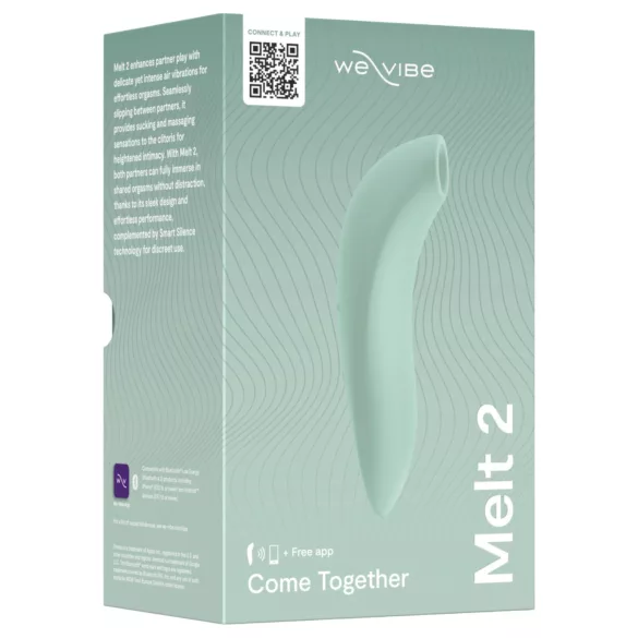 We-Vibe Melt 2 - App-gesteuerter Druckwellen-Klitorisstimulator (türkis)
