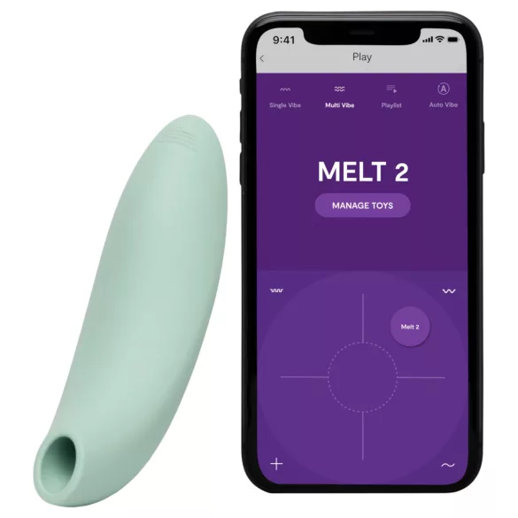 We-Vibe Melt 2 - App-gesteuerter Druckwellen-Klitorisstimulator (türkis)