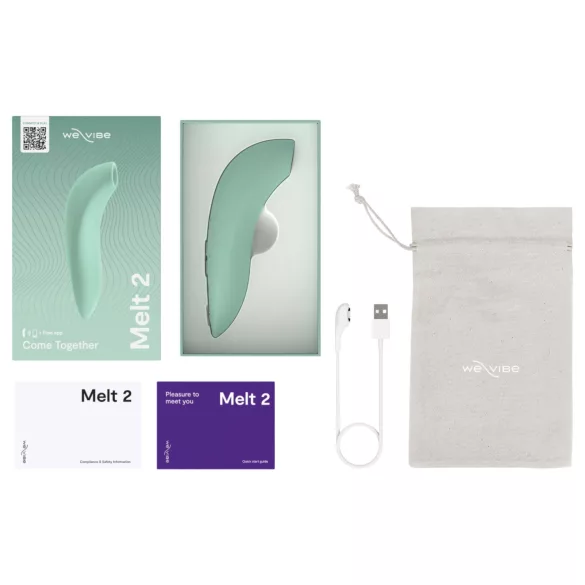We-Vibe Melt 2 - App-gesteuerter Druckwellen-Klitorisstimulator (türkis)