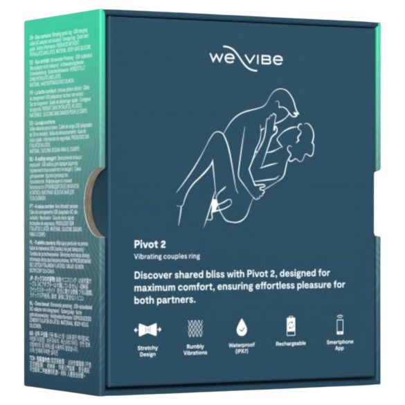 We-Vibe Pivot 2 - Intelligenter Vibrationspenisring (Blau)