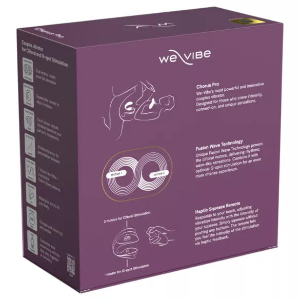 We-Vibe Chorus Pro - Paarvibrator mit App- und Fernbedienung (schwarz)
