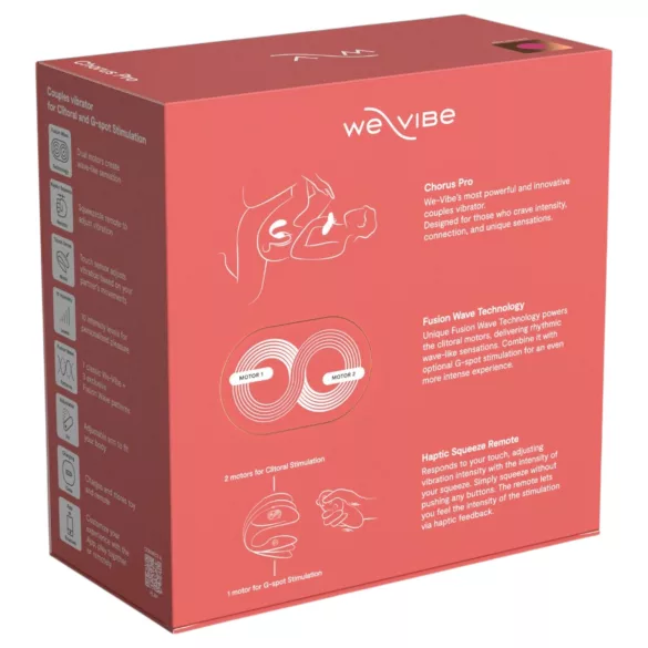We-Vibe Chorus Pro - Paarvibrator mit App- und Fernbedienung (pink)