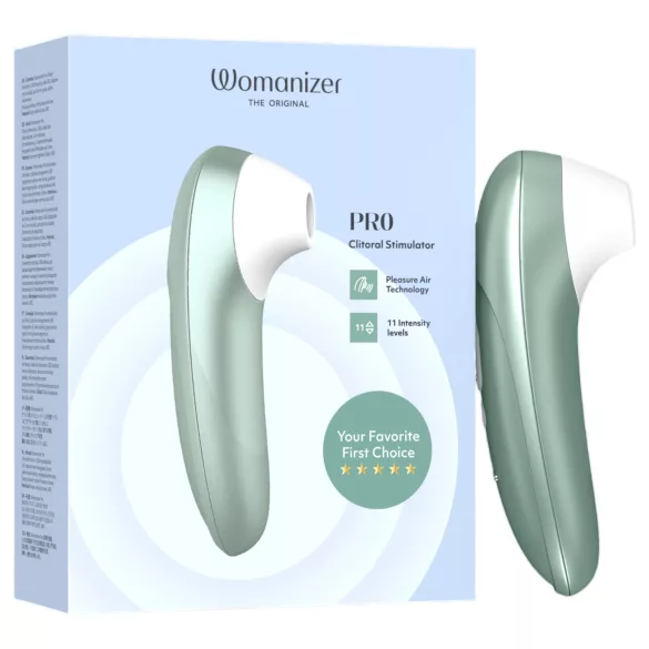 Womanizer Pro - Klitorisstimulator mit Luftimpulsen (grün)