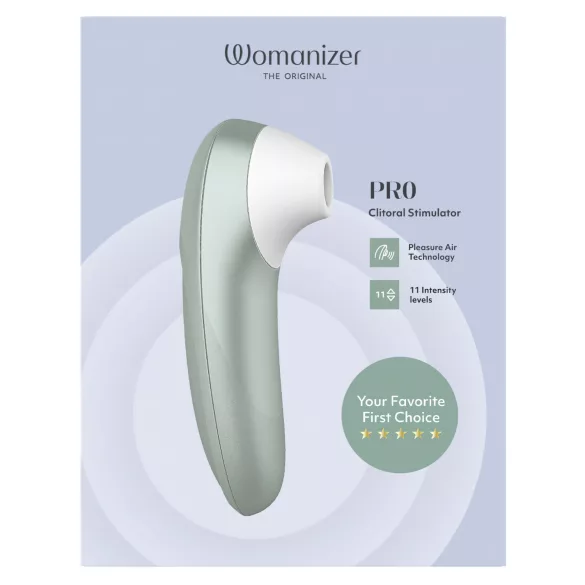 Womanizer Pro - Klitorisstimulator mit Luftimpulsen (grün)