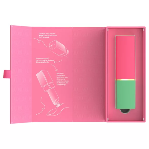 Womanizer Beauty - luftwellenbasierter Klitorisstimulator in Lippenstiftform (grün)