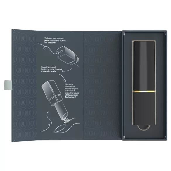 Womanizer Beauty - luftwellenbasierter Lippenstift-Vibrator für die Klitoris (schwarz)