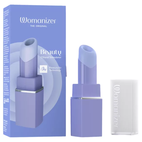 Womanizer Beauty - klitorale Stimulationsvorrichtung mit Luftimpulsen in Lippenstiftform (lila)