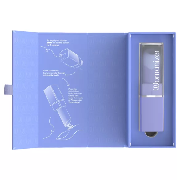 Womanizer Beauty - klitorale Stimulationsvorrichtung mit Luftimpulsen in Lippenstiftform (lila)