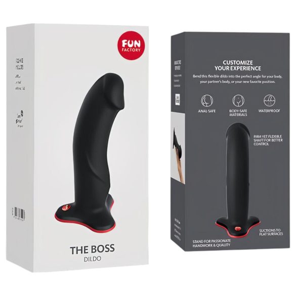 Fun Factory The Boss Stub - Dildo mit Saugnapf (schwarz)