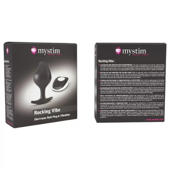 Mystim Rocking Vibe - Elektro-Analdildo (Schwarz)