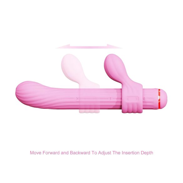 Magic Stick - Vibrator mit Ersatzaufsätzen (Pink)