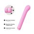 Magic Stick - Vibrator mit Ersatzaufsätzen (Pink)