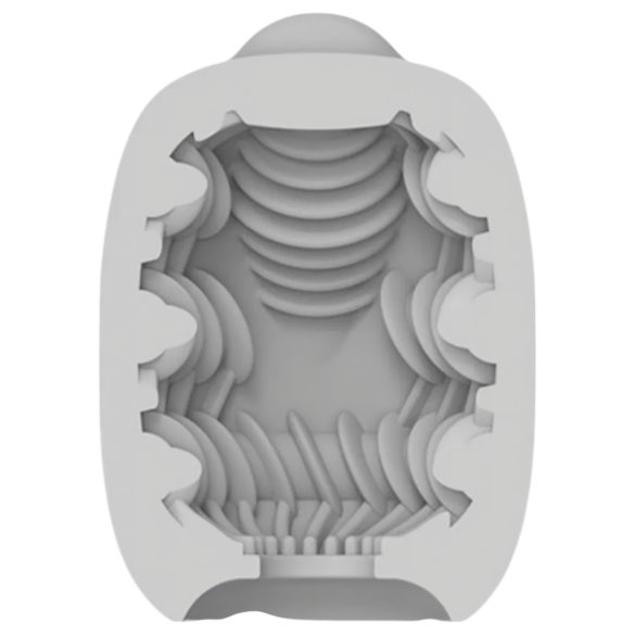 VIBEGGS Ribs Delight - Vibrator-Ei Masturbator (weiß)