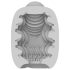 VIBEGGS Ribs Delight - vibrierendes Ei-Masturbator (weiß)