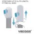 VIBEGGS Ribs Delight - vibrierendes Ei-Masturbator (weiß)