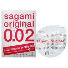 Sagami Original 0,02 - Kondome - 55mm (3 Stk.)
