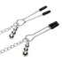 Fifty Shades of Grey - Brustklemmen mit Halsband (silber)