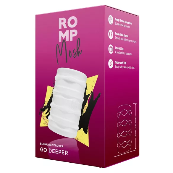 ROMP Mosh - flexibler Reisemasturbator (transparent)