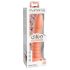 Dillio Wild Thing - geriffelter Dildo (19cm) - Orange