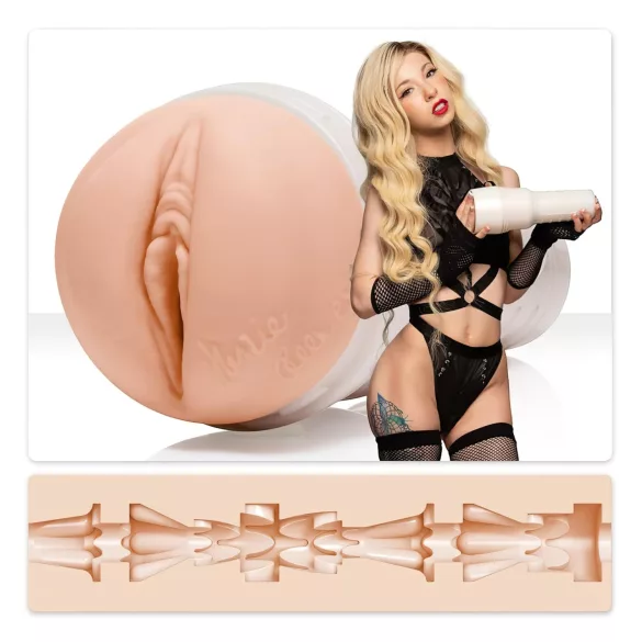 Fleshlight Kenzie Reeves Creampuff - lebensechte Kunstvagina (naturfarben)